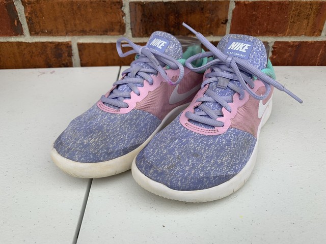 nike flex contact women's running shoes rose gold