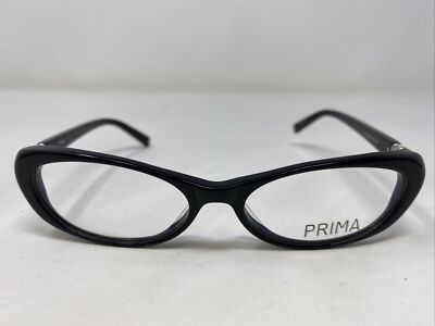Prima Eyewear P103 Black 50-16-135 Plastic Full Rim Eyeglasses Frame GD32
