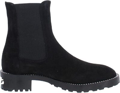 Stuart Weitzman Womens Kolbie Shine Suede Embellished Ankle Boots 6B