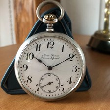 Antique Swiss pocket watch DOXA Marie Seitner 15 jewels Silver 0.800 Milan 1906