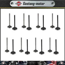 Set of 16 Intake Exhaust Engine Valves Fit For GM 2.0-2.2-2.4 ECOTEC DOHC