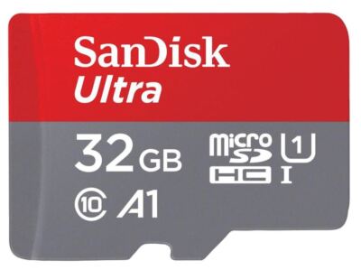 SANDISK - 32GB Ultra A1 MicroSDHC Memory Card, Class 10 UHS-I U1 120MB/s Read