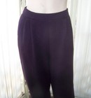 LN BEAUTIFUL ST JOHN COLLECTION SANTANA KNIT EGGPLANT PURPLE PULL ON PANTS 6 — photo 2