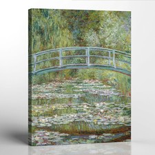 Monet Wall Art, Lily Painting, Water Lily Pond Canvas Print, Claud Monet Prints