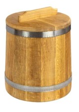 Holzgefäß 10L Eichenholz Sauerkrauttopf Holzfass Einlegegefäß Einlegen Gemüse