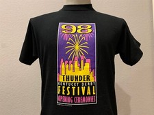 Vtg 90's Kentucky Derby Festival Opening Ceremonies Thunder 1998 Black T-Shirt M