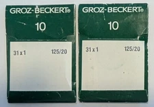 20 GROZ BECKERT 31x1 Round Point size 125/ 20 Sewing Machine Needles FREE Ship!