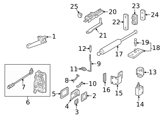 Mercedes Benz Genuine G500 G55 AMG G63 AMG G550 2002-2018 Hinge OE 4637406600 - Image 2 of 3