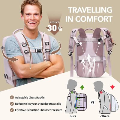 Zaino Per Aereo Zaino Ryanair 40x20x25cm Xkdoai Bagaglio A Mano - Main Image