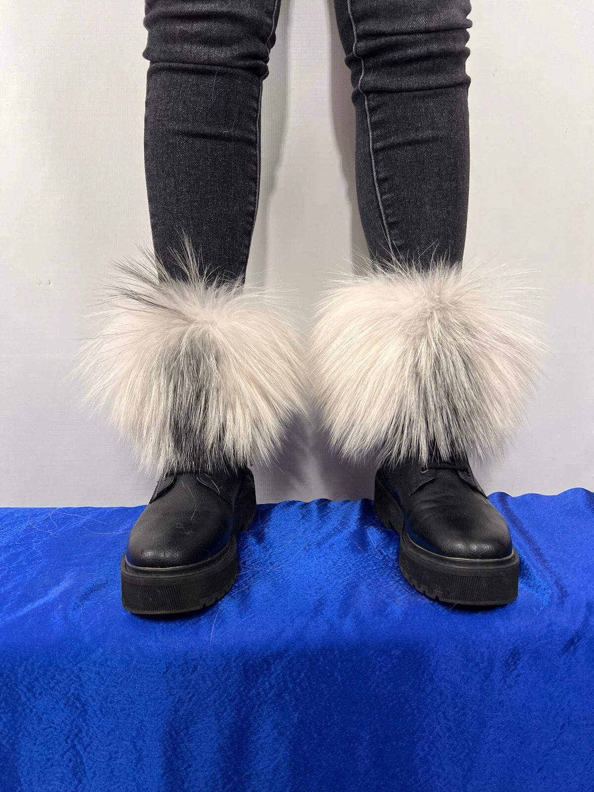 Shadow Frost Fox Fur Boots Covers / Scarf / Headband / Wristbands - Transformer