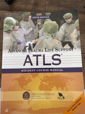 Advanced Trauma Life Support ATLS Student Course Manual Ninth Edition 2012 PB
