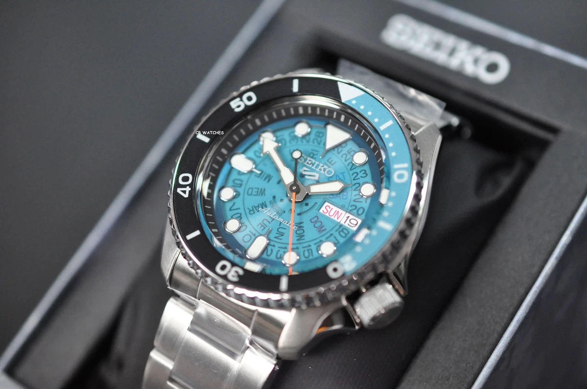 Seiko 5 Sports SKX SRPJ45K1 Automatic Skeleton Style Blue 100m Int 