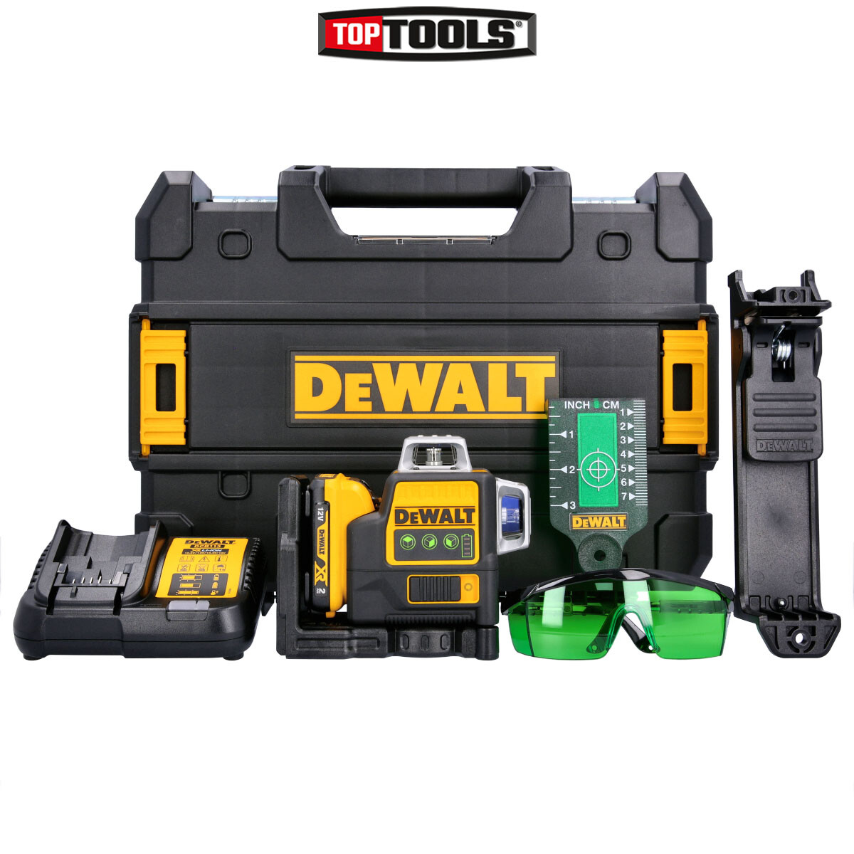 DeWalt DCE089D1G 12v Cordless Self Levelling Green Laser Level 1 x 2ah Li-ion Battery Charger Case - Image 4