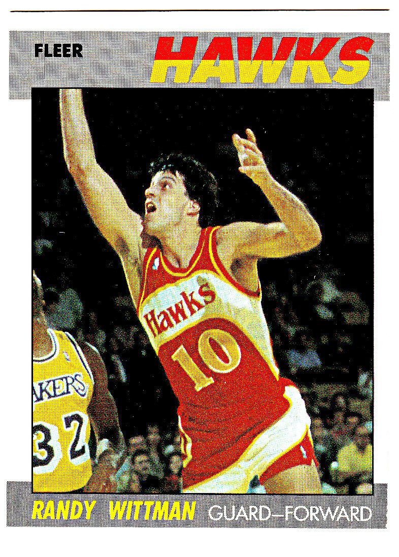 1987-88 FLEER #126 RANDY WITTMAN Atlanta Hawks Basketball Card