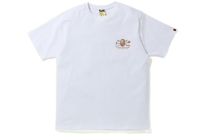 A BATHING APE BAPE Gold Rush Foil Tee T-Shirt #1 White NEW Men's XL 1F20-110-098