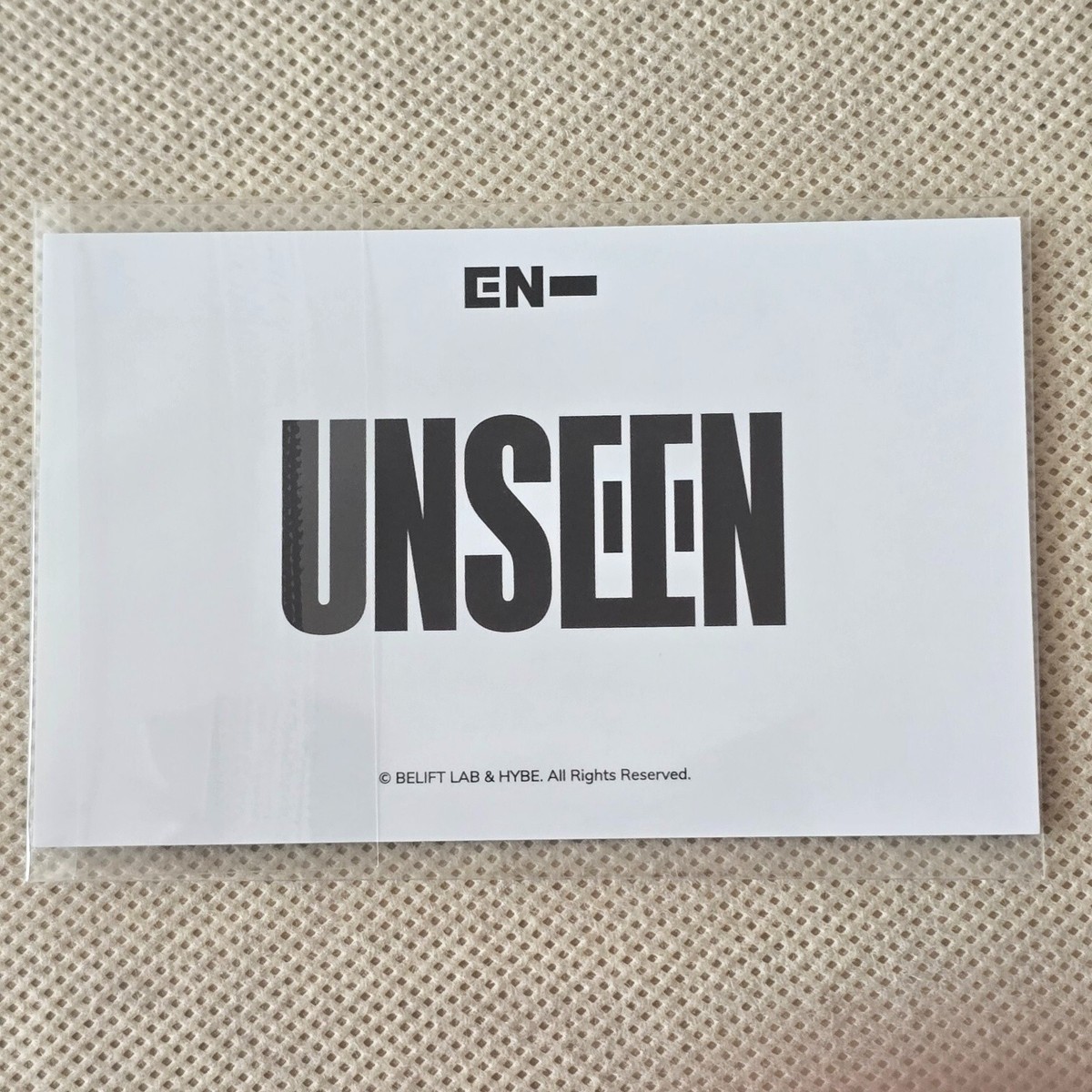 ENHYPEN HYBE INSIGHT'UNSEEN'ENHYPEN EXHIBITION POPUP 70K BENEFIT