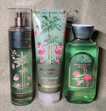 Bath & Body Works - Watermelon Mojito -  3 piece Set - Mist, Cream, Shower Gel