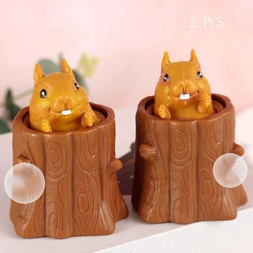 2 PCS Set Squeeze Squirrel Toys Decompression Evil Squirrel Cup, Sensory Fidg... - 第 4/7 張圖片
