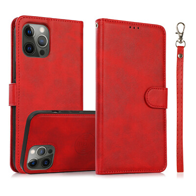 Detachable Magnetic Leather Wallet Case For iPhone 17 16 Pro Max 15 14 13 12 11