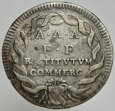 ROMA - CLEMENTE XII 1730-1740 -AG/ GIULIO ANNO VI    RARA !