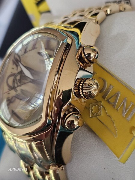 Alternate view of Invicta Lupah Gold Label Dragon Gold Plated Mop Chronograph Mens Watch
