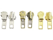 YKK Zipper Repair Kit Solution #7 Auto Lock Sliders Aluminum, Antique or Brass