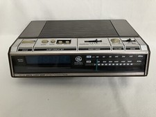 GE Digital AM/FM Radio Alarm Clock 7-4646A   BLUE DISPLAY Tested / Works