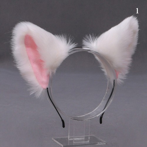 Diadema Orejas Largas de Piel de Zorro Gato Anime Neko Disfraz Juegos con disfraces Diadema Mujeres Niñas" - Imagen 38 de 52