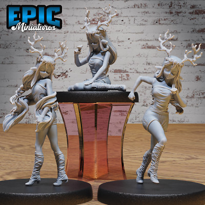 Druidenkind weiblich #4739-4741 von Epic Miniatures | 3D druckbare D&D Modelle