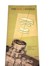 Leica 1956 Camera, Lens and Accessory's The Leica System Brochure  Flash Card