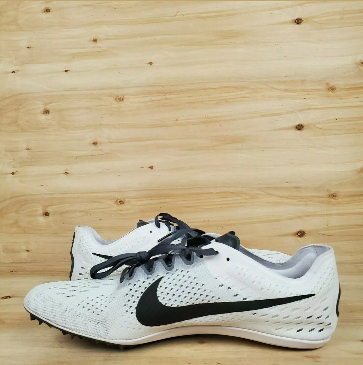 NIKE ZOOM VICTORY 3 TRACK SPIKES 835997-102 WHITE/BLACK MEN'S SZ