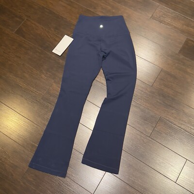 NWT! Lululemon Align Mini-Flare Pant XShort Women s Size 6 True Navy LW5FCHS