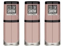 Maybelline Color Show Nail Polish Mauve Kiss 6ml x 3 Pack