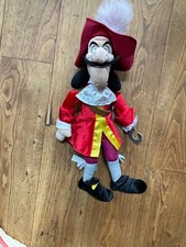 Disney Captain Hook - Peter Pan Plush with tag