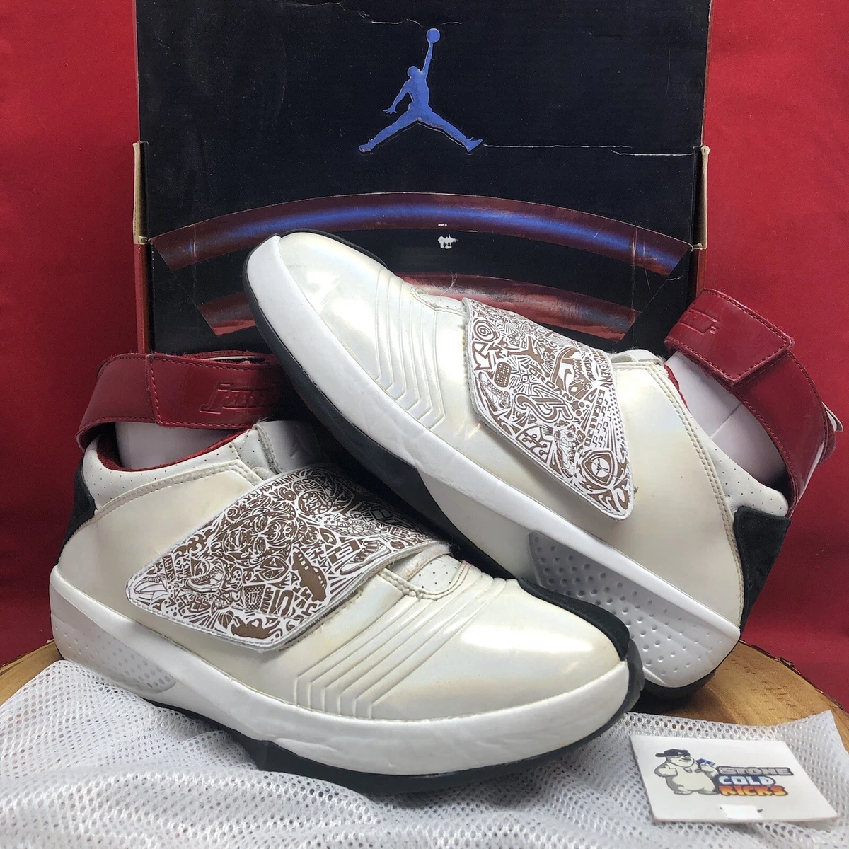 Nike Air Jordan 20 OG White Varsity Red 310455-161 Size 9.5 XX XXI XXII