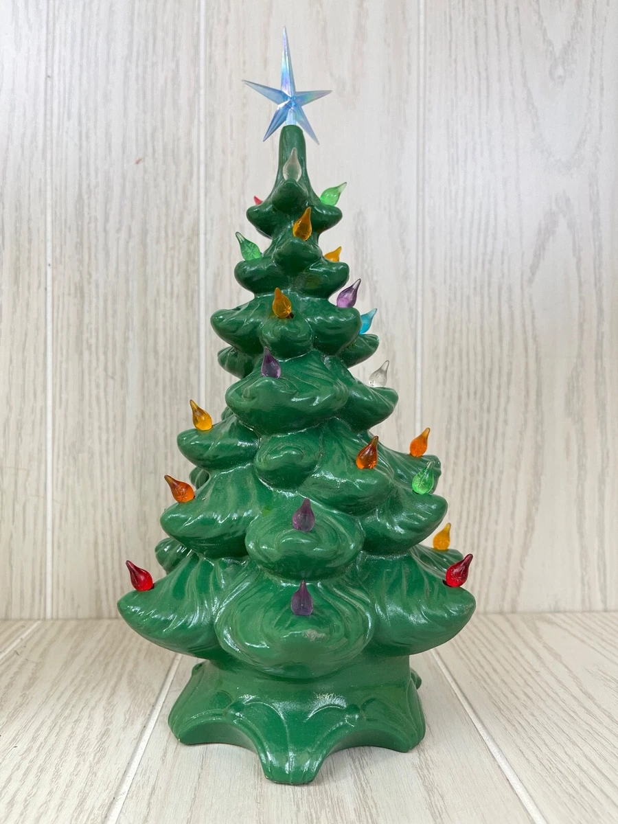 Vintage 1987 NOWELL Mold 10 Ceramic Lighted Christmas Tree, 59 OFF