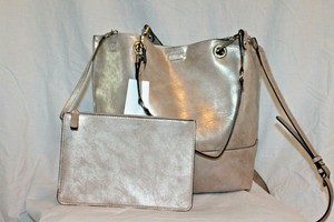 Calvin-Klein-Reversible-Sonoma-Bag-Purse-Tote-w-Pouch-Champagne-MSRP-148-NEW