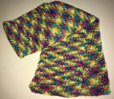 girls 42 inch long BRIGHT COLORFUL SCARF soft one size fits most no fringe NICE