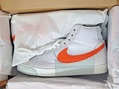 NIB ~ Men's Nike Blazer Mid Pro Club Size 12 White Orange NIB ~ Men's Nike Blazer Mid Pro Club Size 12 White Orange
