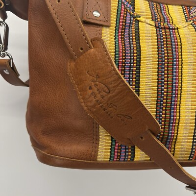Nena & Co. Medium Tote Leather Textile Purse With Crossbody  display picture 2