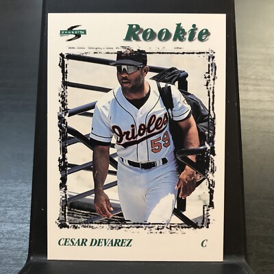 1996 Score Rookie Baseball Card #264 Cesar Devarez Baltimore