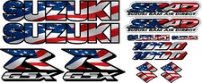 GSXR1000 USA Flag Fairing Decal Stickers 1000 Decals graphics Sticker Srad GSXR 