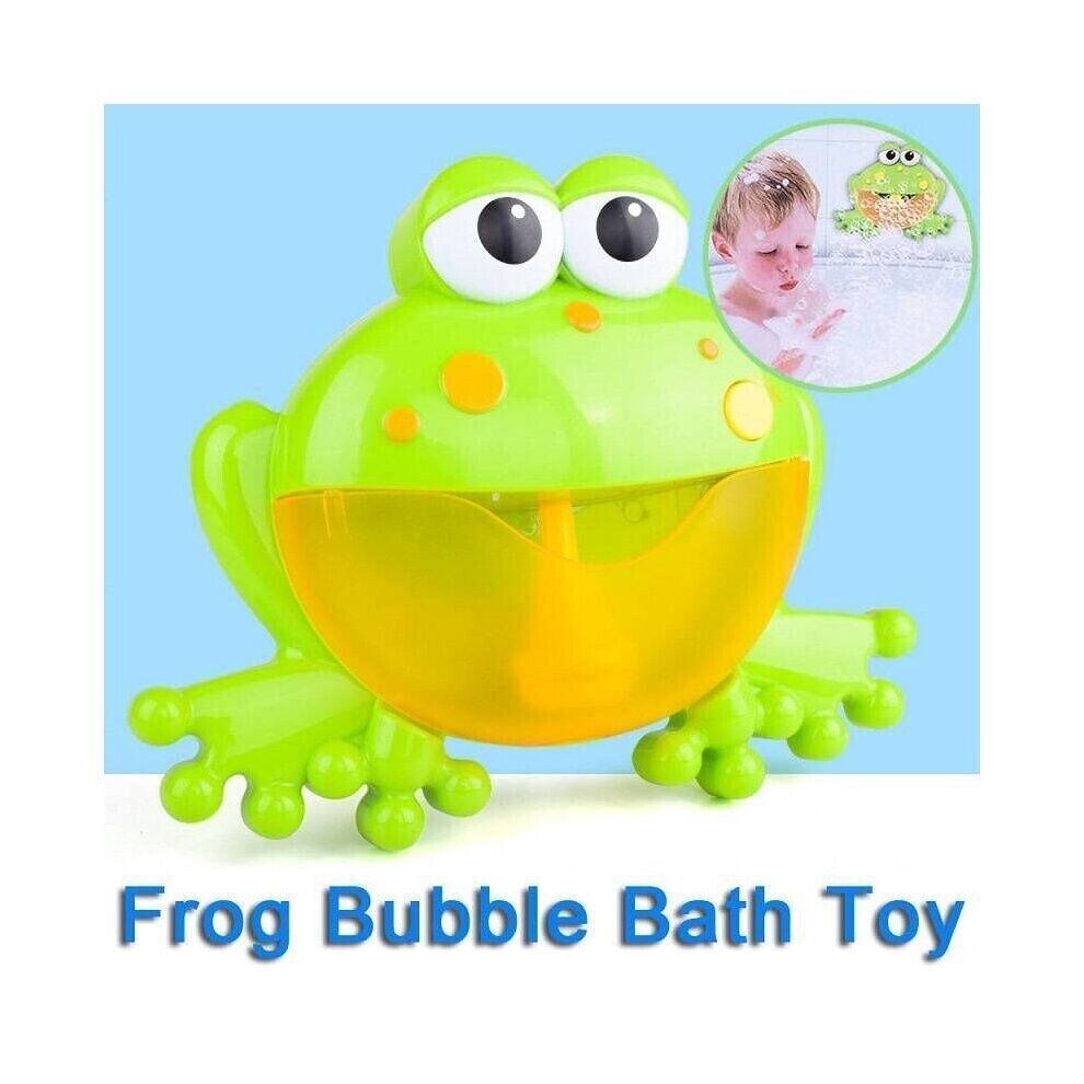 12 Songs Musical Bubble Maker Children Bath Shower Frog Bubble Machine
