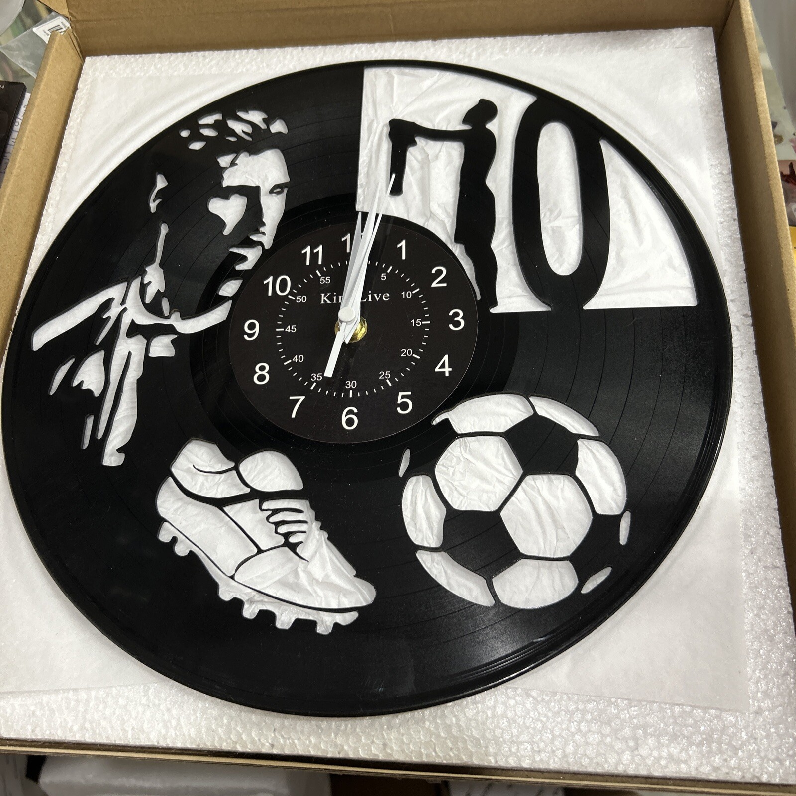 Lionel Messi Vinyl Record Wall Clock