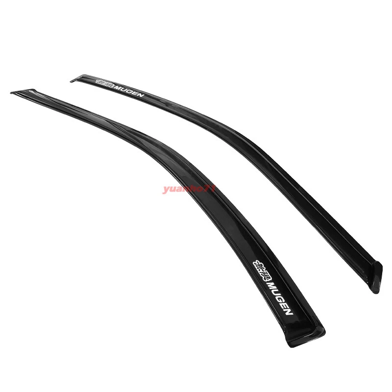 For 92-96 Honda Prelude Window Visors Rain Guard Vent Sun Shade w/ Mugen - Изображение 3 из 4