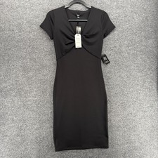 Express Dress Womens XS Black Body Contour Bodycon Evening Old Money Classic