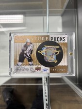 2014-15 Upper Deck Trilogy Nathan MacKinnon Signature Pucks SP-NM 13/15 Auto