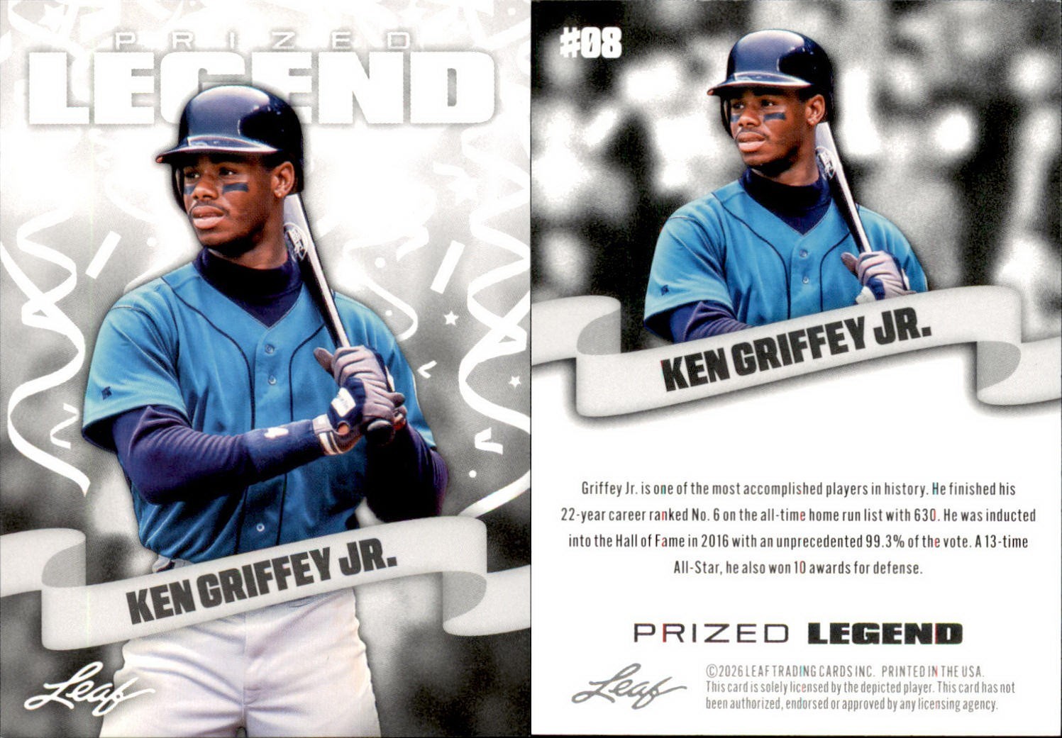 2026 Ken Griffey Jr. Leaf Prized Legend #08 Mariners