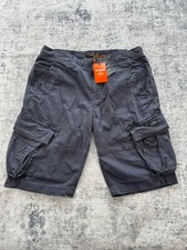 Image of Superdry Cargo Shorts Mens W30 Blue Utility Combat Military Field Core Heavy NWT