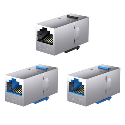 RJ45 Ethernet Coupler 10Gbps High Speed Transmission LAN Cable Extender
